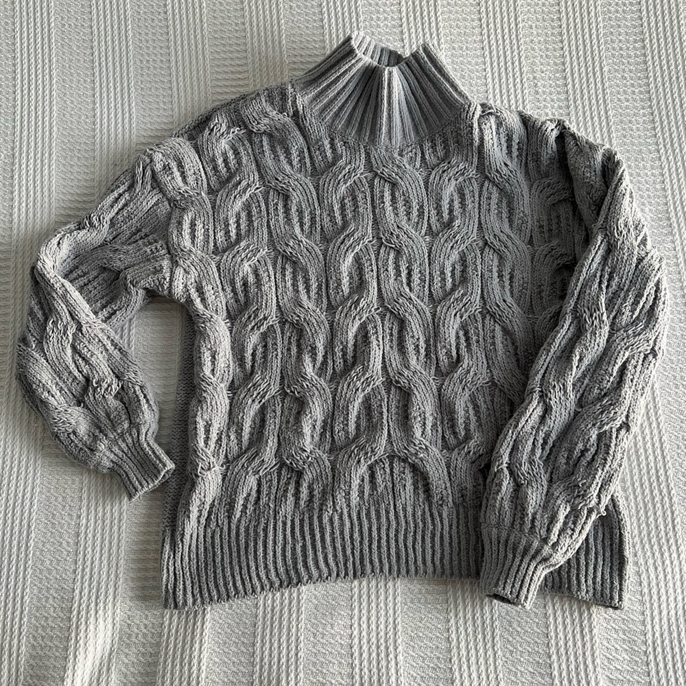 Gray/Blue Turtle Neck Sweater Size S(4-6)